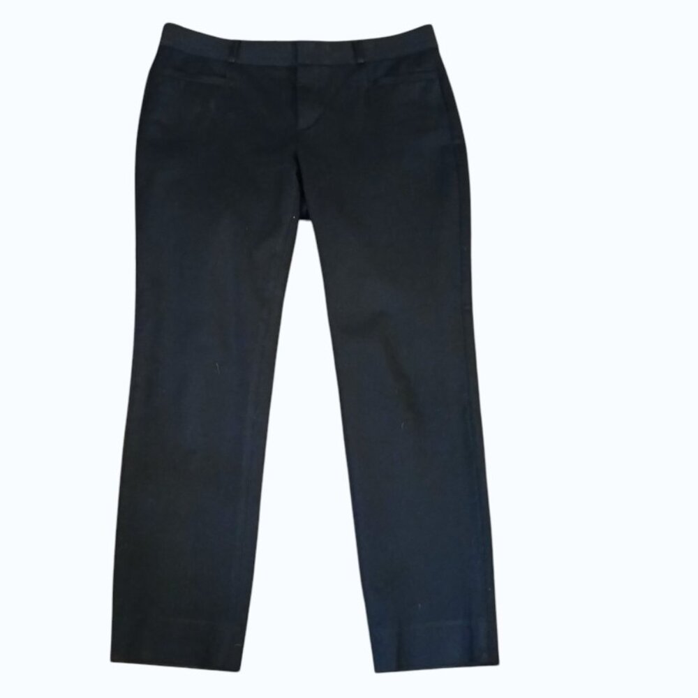 BANANA REPUBLIC Sloan Black Ankle Straight Leg Trousers - EUC - Picture 7 of 11